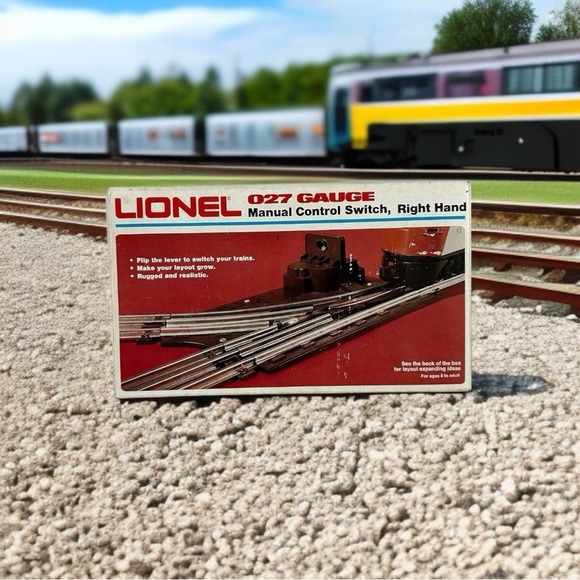 VNTG Lionel Left/Right Hand Manual Control Switch 027 Railway Gauge Train Track - Picture 3 of 8